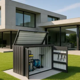 Magazie depozitare gradina WonderBox, casuta depozitare unelte, Premium, Otel zincat