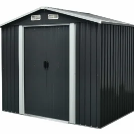 Magazie tip casuta depozitare gradina EasyBox 4m2, casuta depozitare unelte, Basic, Otel zincat