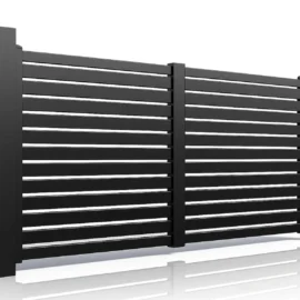 Poarta auto batanta aluminiu 3500x1800mm, model Taurus, gri antracit