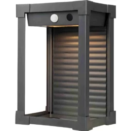 Aplica LED de exterior SOLIS, cu panou solar si senzor, aluminiu