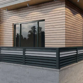 Balustrada jaluzea Aluminiu