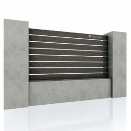 Gard WPC Cu Placaj Ares Aluminiu 1500x2000mm 1500x2500mm 2000x2000mm 2000x2500mm