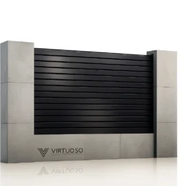 Gard metalic din aluminiu, model Jaluzea Deluxe, 2000x1500mm 2000x1800mm 2500x1800mm