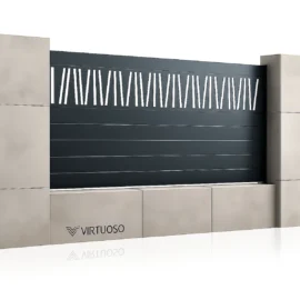 Gard metalic din aluminiu, model Poseidon, 1500x2000mm 1800x2000mm 2500x1800mm 2500x1500mm