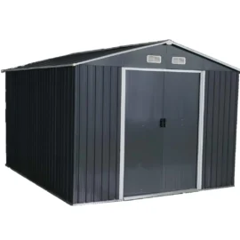 Magazie tip casuta depozitare gradina EasyBox Large 9m2, casuta depozitare unelte, Basic, Otel zincat