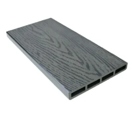 Placa gard tip scandura din WPC lemn compozit, 150x20.6mm, textura lemn gri