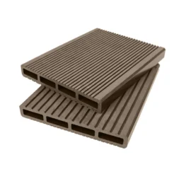 Placa gard tip scandura din WPC lemn compozit, 150x20.6mm, textura periata maro