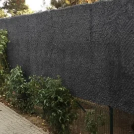 Plasa gard viu artificial, imitatie Gard Viu, plasa paravan Gri,