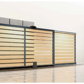 Poarta armonica telescopica, Ares, WPC, Light Wood