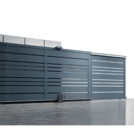 Poarta armonica telescopica metalica din aluminiu, model Athos