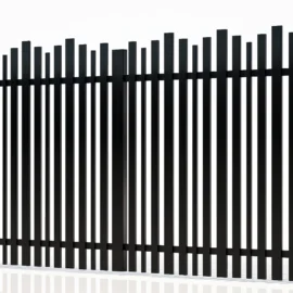 Poarta auto batanta aluminiu 3500x1800mm, prefabricat, model Light Wave, Negru, Gama Light