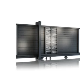 Poarta autoportanta aluminiu Poseidon 5800mm lungime x 1800mm inaltime, prefabricata, gri antracit