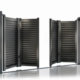 Poarta bi-fold aluminiu Jaluzea Suprem 4000mm lungime x 1800mm inaltime, gri antracit