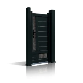 Poarta pietonala aluminiu Samurai, 900mm lungime x 1800mm inaltime, gri antracit