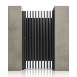 Poarta pietonala metalica din aluminiu 1000x2000mm, gri antracit, model Supernova, Virtuoso Signature Collection