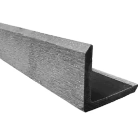 Profil L, WPC 3D, 55 x 45 mm X 4000 mm, gri deschis