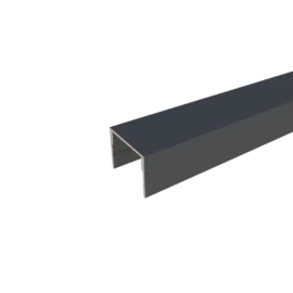 Profil inchidere lamela gard, 20x20mm, Aluminiu