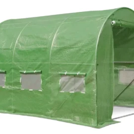 Sera Solar gradinadin HDPE, cadru metalic Ø25x0.7mm