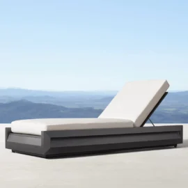 Sezlong premium din aluminiu, pentru terasa/gradina/balcon, model Dubai